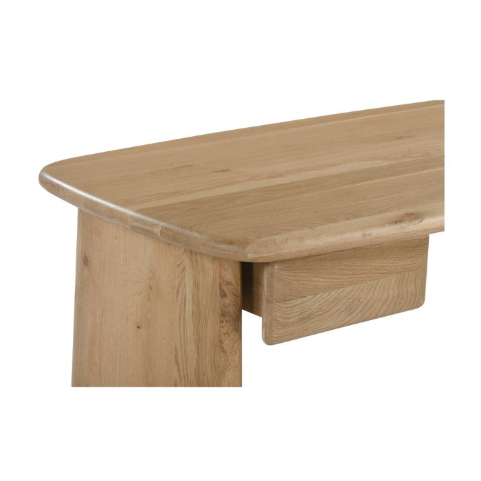 Laurel Solid White Oak Desk 66" - Natural