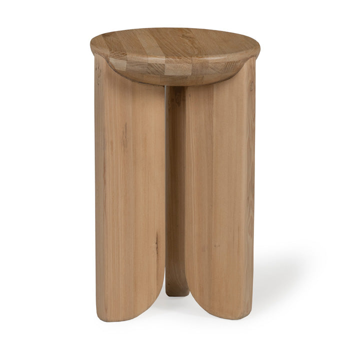 Hemi Solid White Oak Side Table