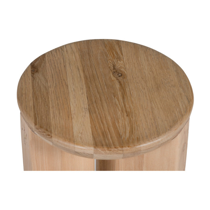 Hemi Solid White Oak Side Table