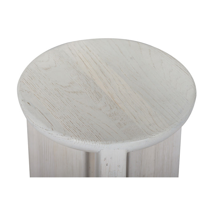 Hemi Solid White Oak Side Table