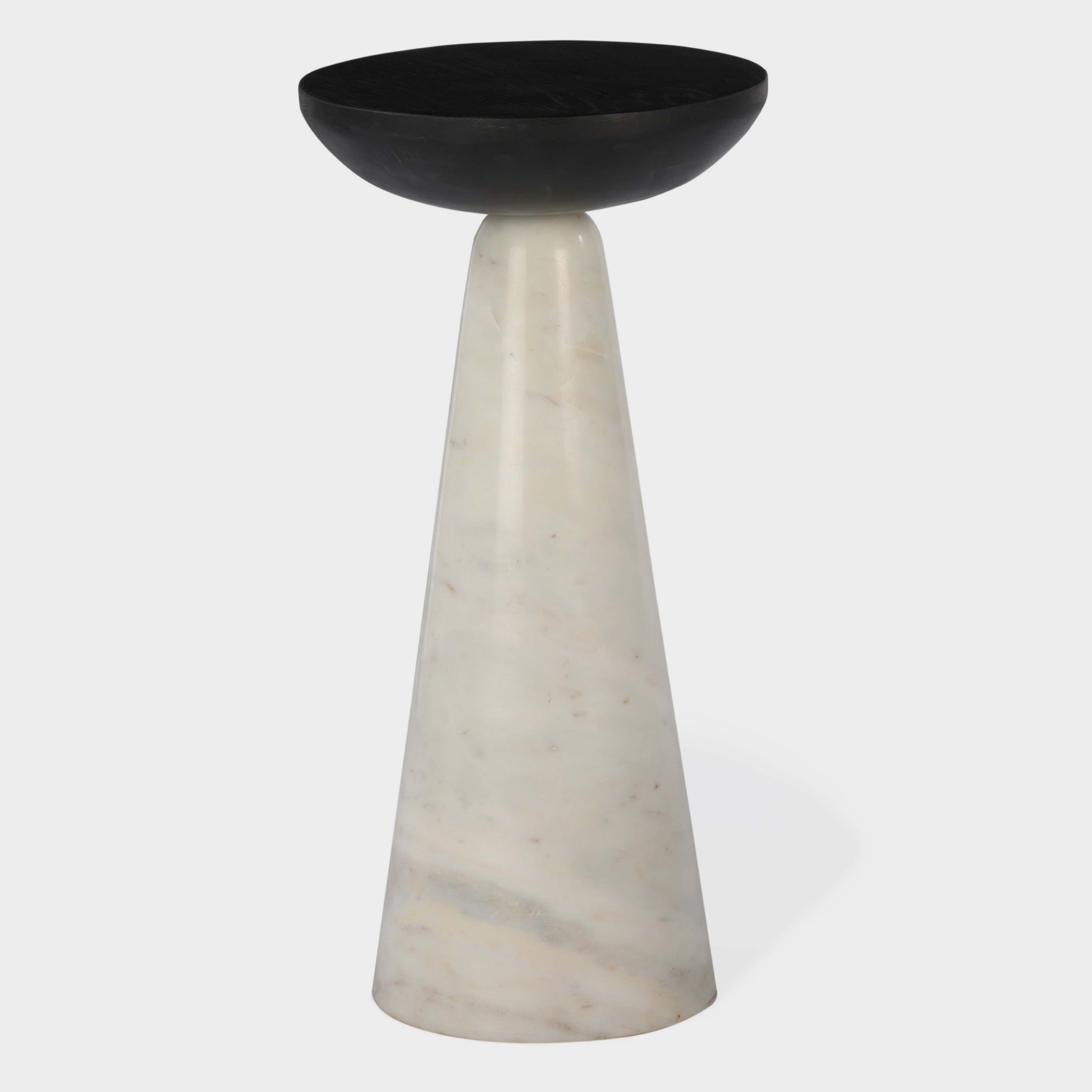 Twin Marble Drink Table