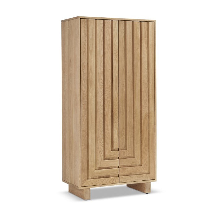 Array Solid White Oak Large Cabinet - Natural