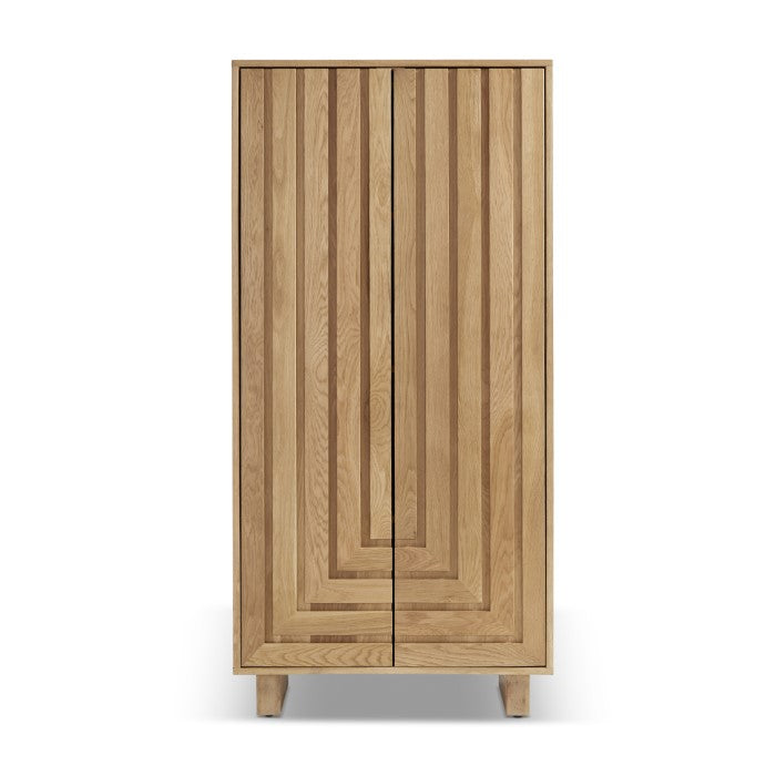 Array Solid White Oak Large Cabinet - Natural