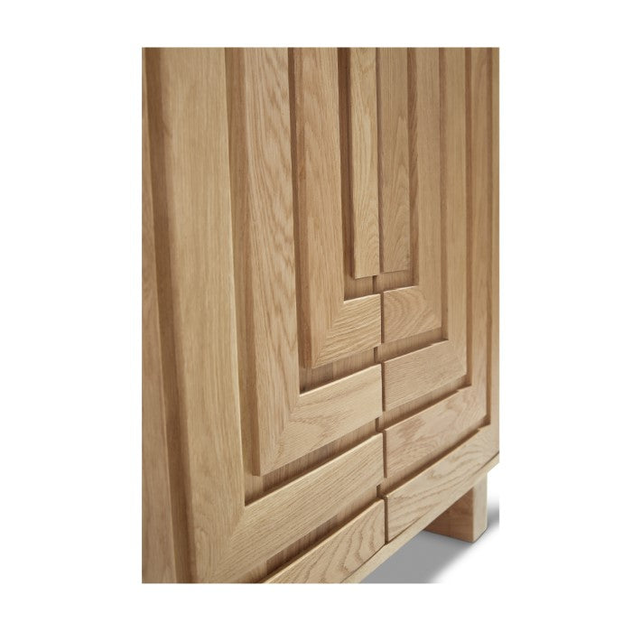 Array Solid White Oak Large Cabinet - Natural