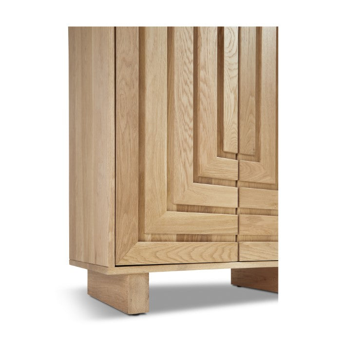 Array Solid White Oak Large Cabinet - Natural