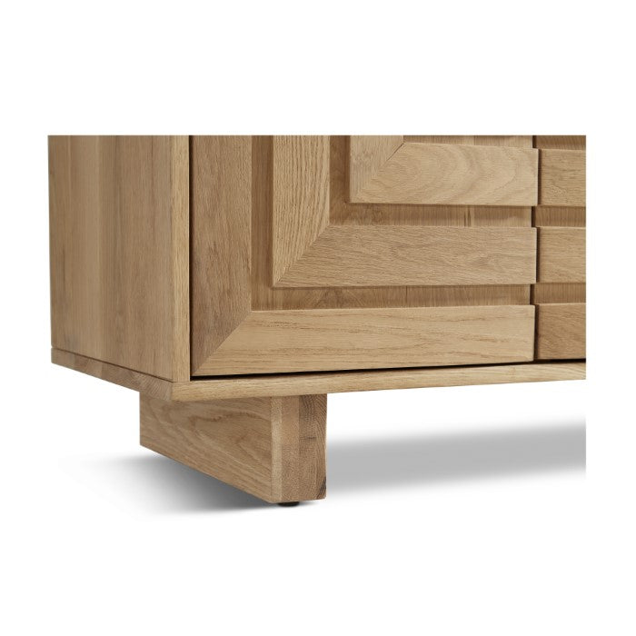 Array Solid White Oak Sideboard - Natural