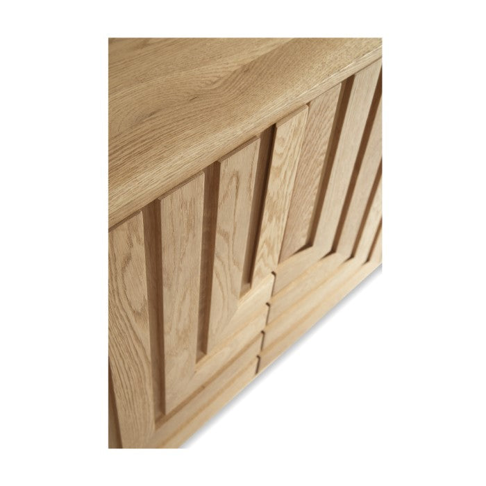 Array Solid White Oak Sideboard - Natural