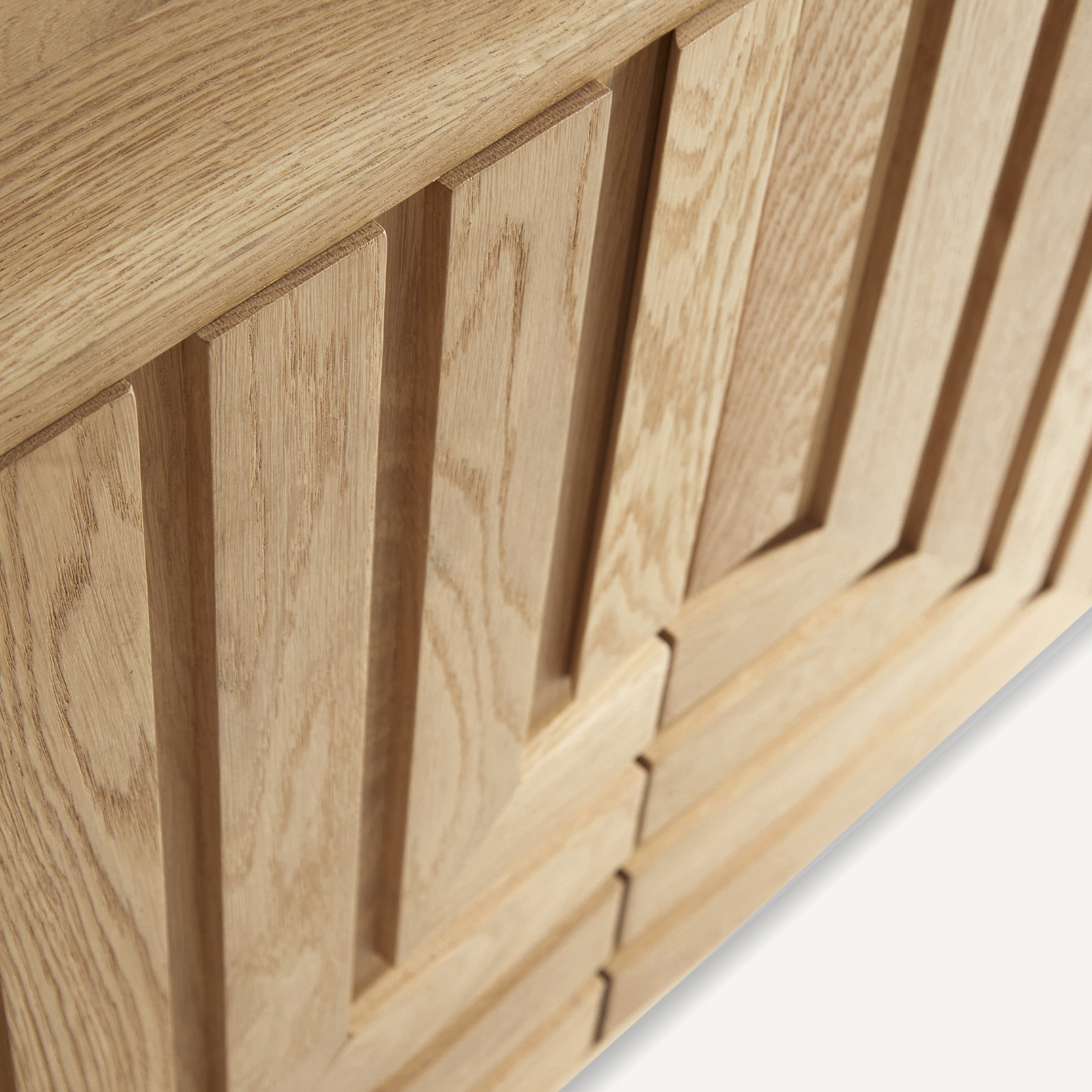 Array Solid White Oak Sideboard - Natural