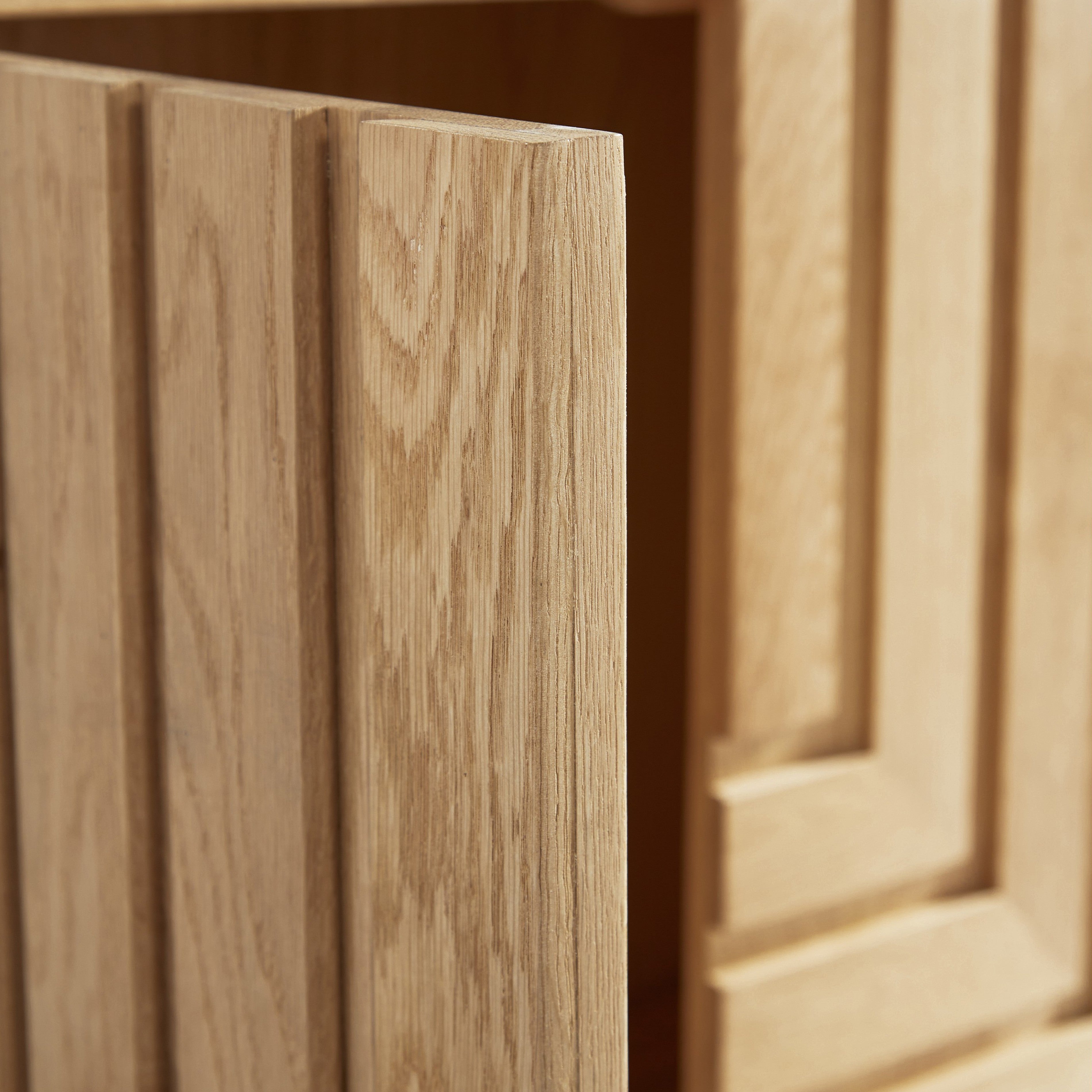 Array Solid White Oak Sideboard - Natural