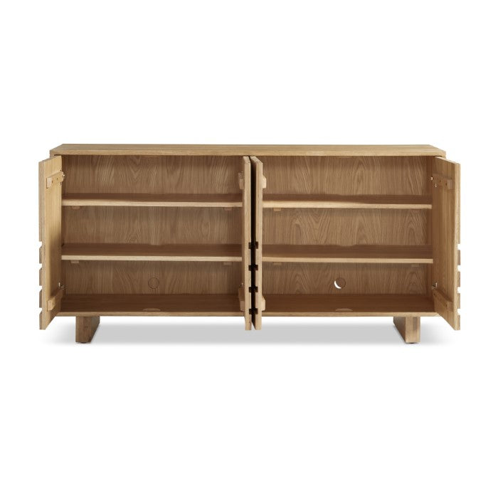 Array Solid White Oak Sideboard - Natural