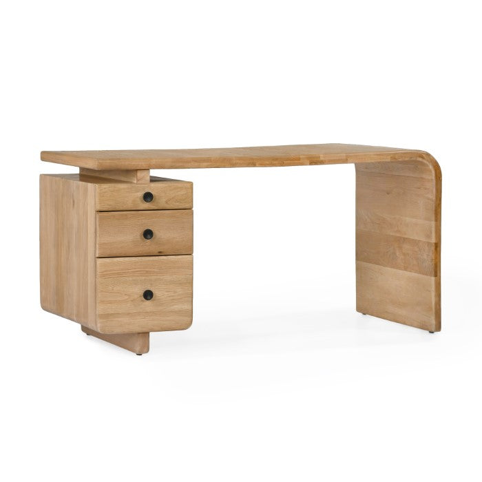 Current Solid White Oak Desk - Natural