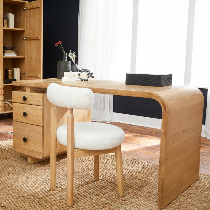 Current Solid White Oak Desk - Natural