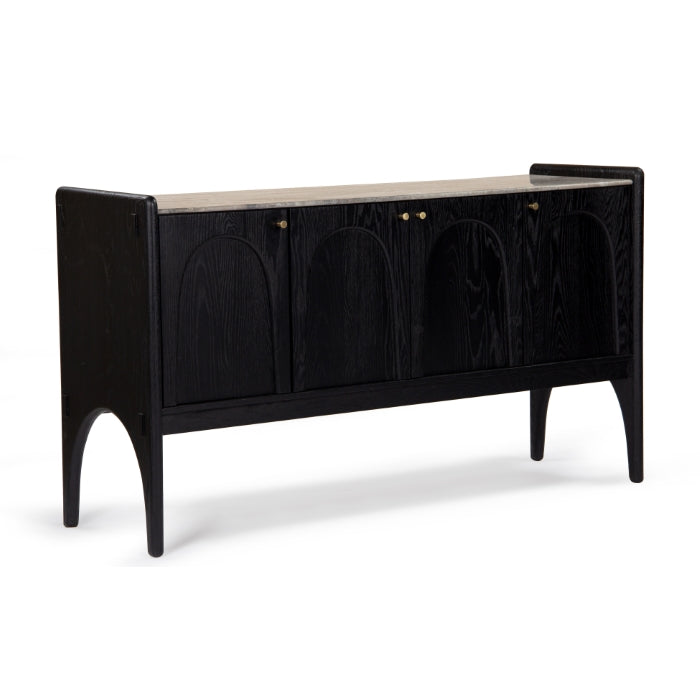 Luna Oak Marble Sideboard