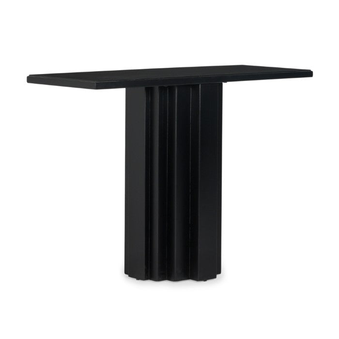 Range Solid Wood Console - Charcoal