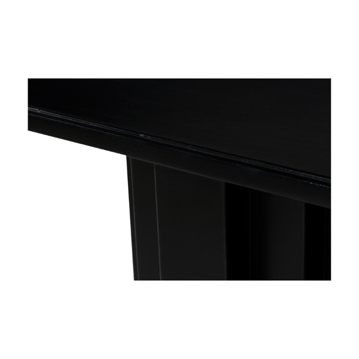 Range Solid Wood Console - Charcoal