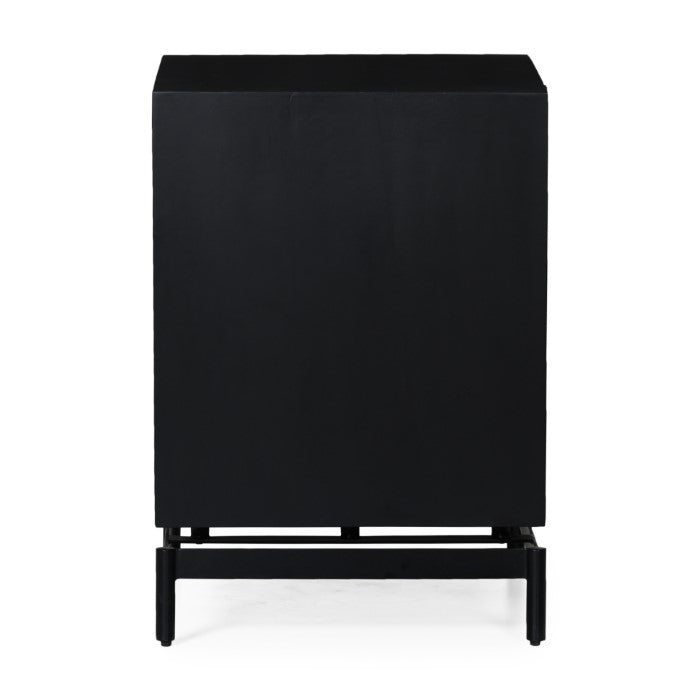 Louisiana 2 Drawer Luxe Cabinet - Charcoal