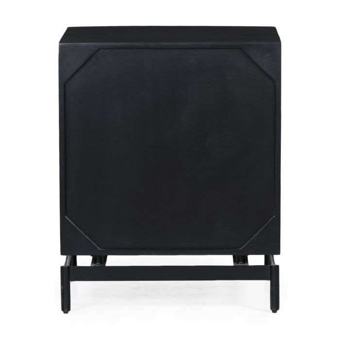 Louisiana 2 Drawer Luxe Cabinet - Charcoal