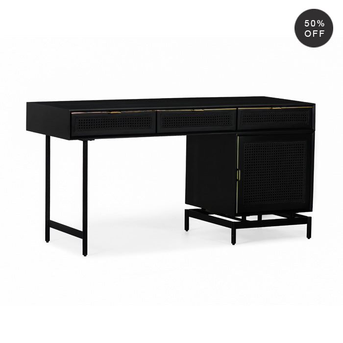 Louisiana Executive Luxe Desk - Charcoal