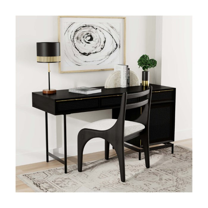 Louisiana Executive Luxe Desk - Charcoal