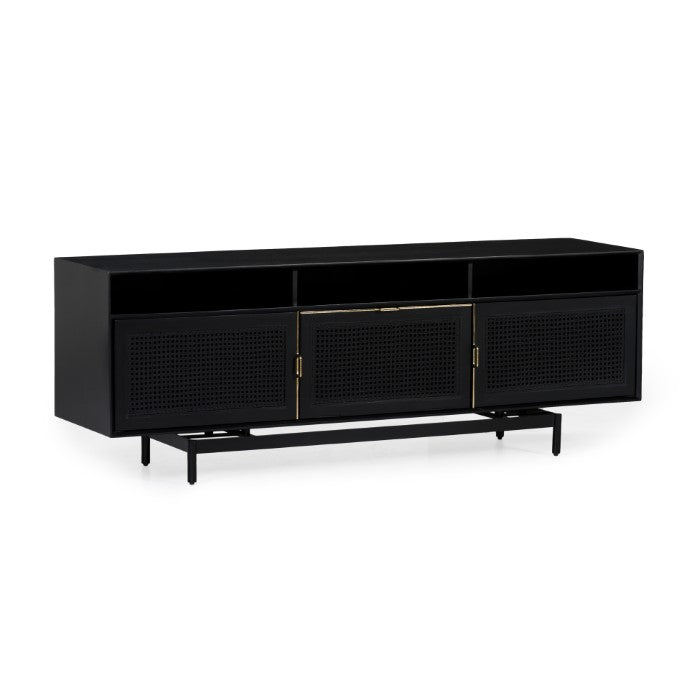 Louisiana Luxe Media Console - Charcoal