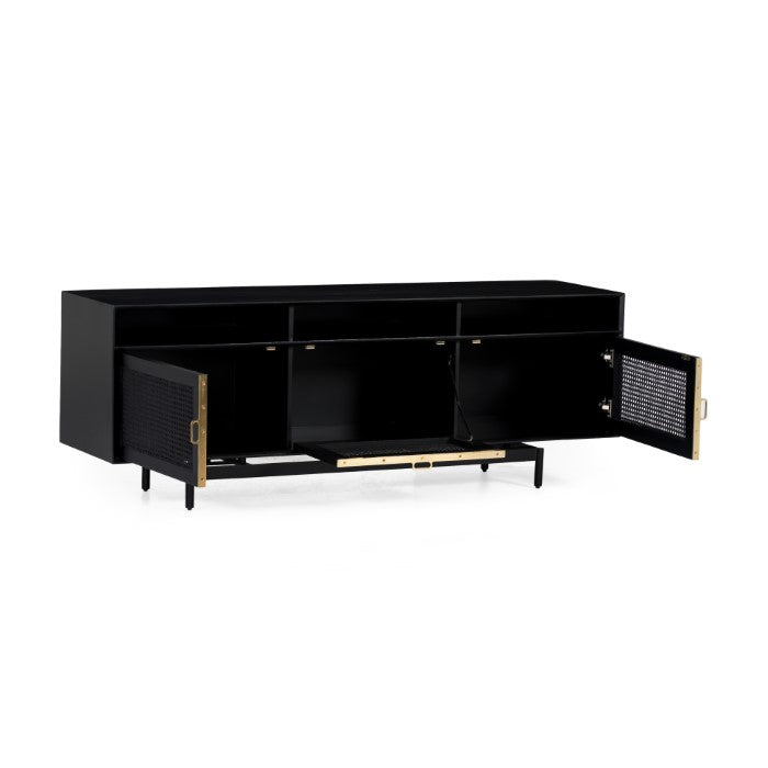 Louisiana Luxe Media Console - Charcoal