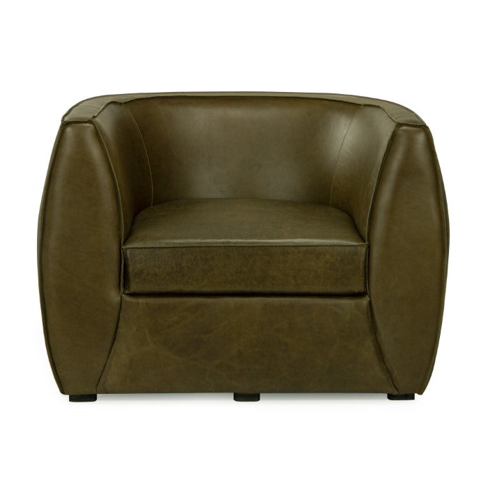 Emerald Leather Accent Chair