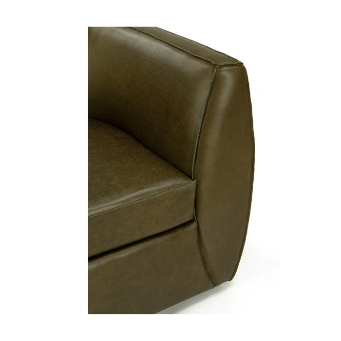 Emerald Leather Accent Chair