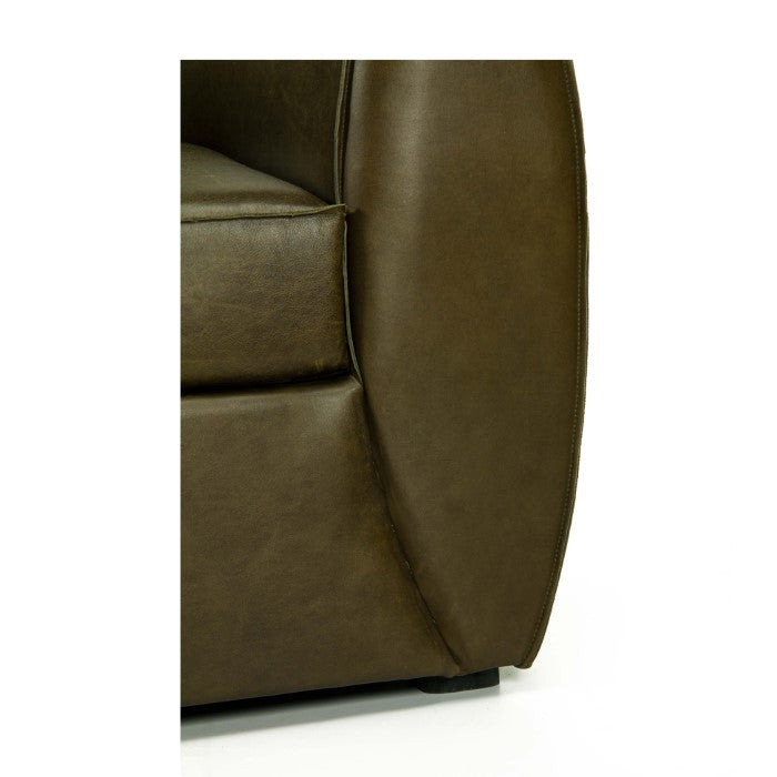 Emerald Leather Accent Chair