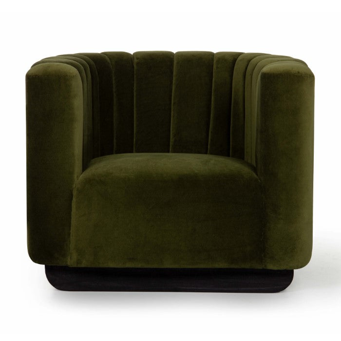 Puffin Upholstered Velvet Accent Chair