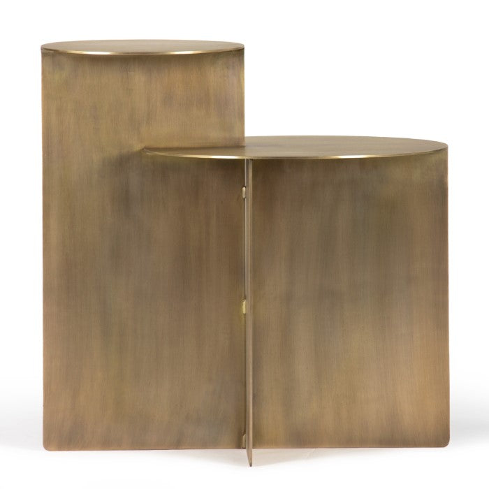 Eclipse Antique Brass Side Table