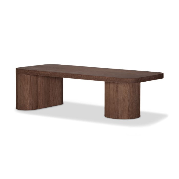 Mono Solid Oak Coffee Table - Brown