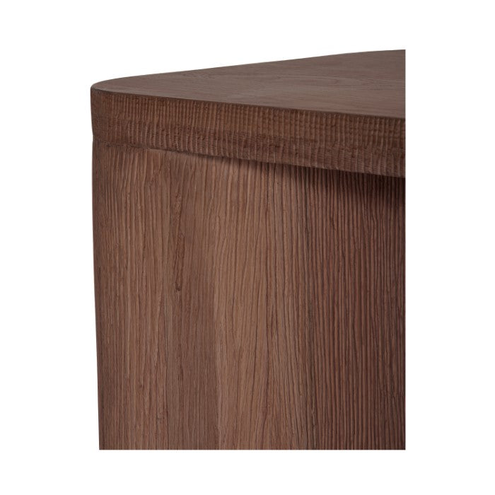 Mono Solid Oak Side Table - Brown