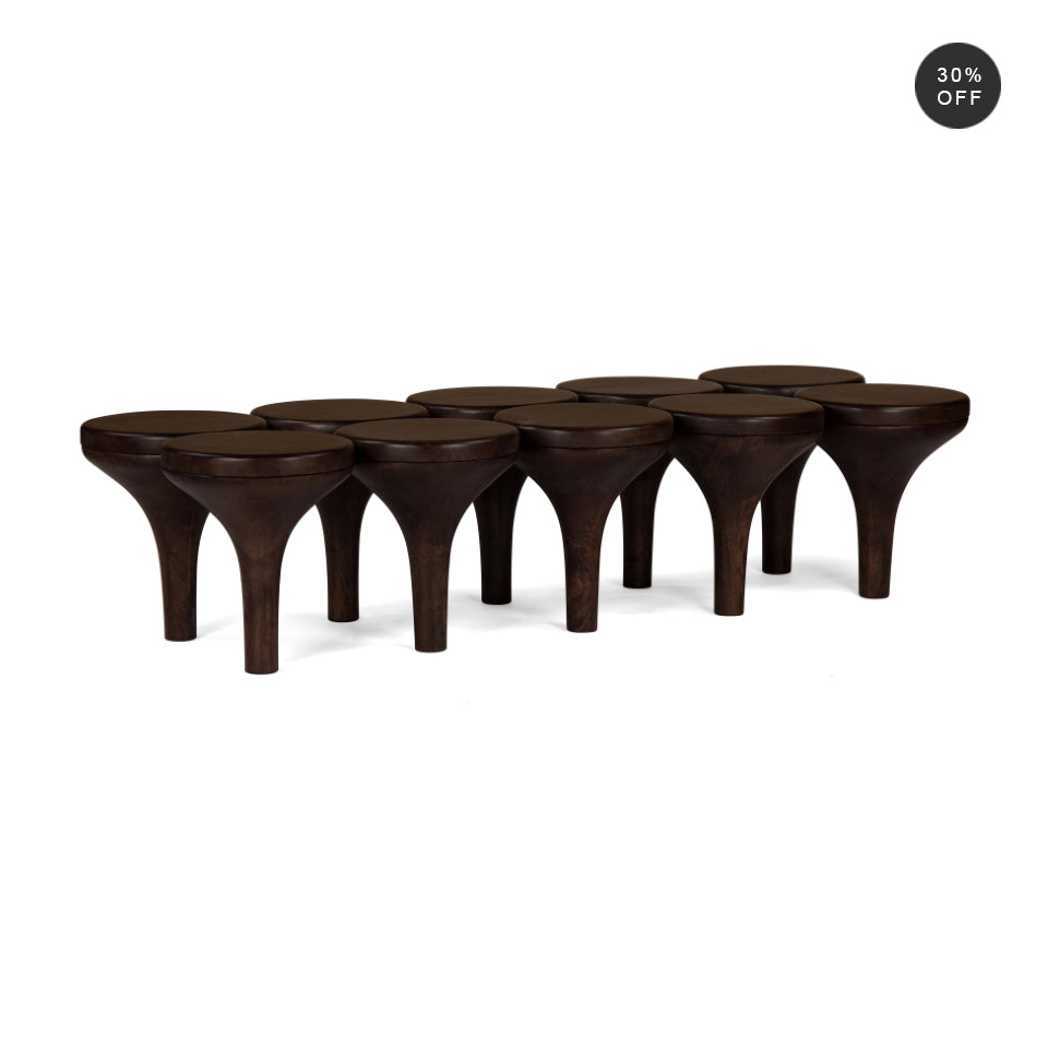 Racine Solid Wood Coffee Table - Porto Dark