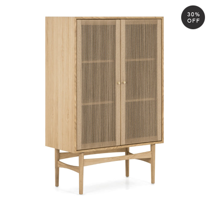 Hudson Oak Highboard - Natural