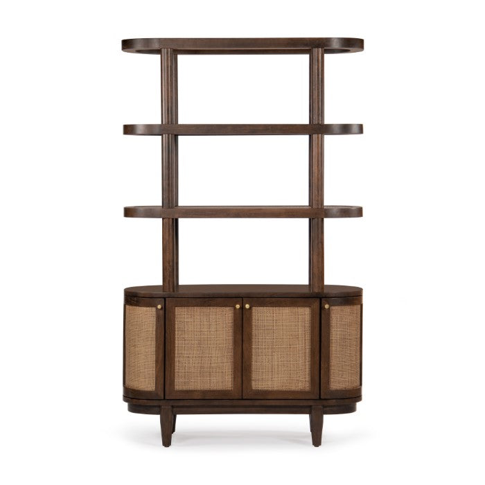 Canggu Cane Solid Wood Shelving