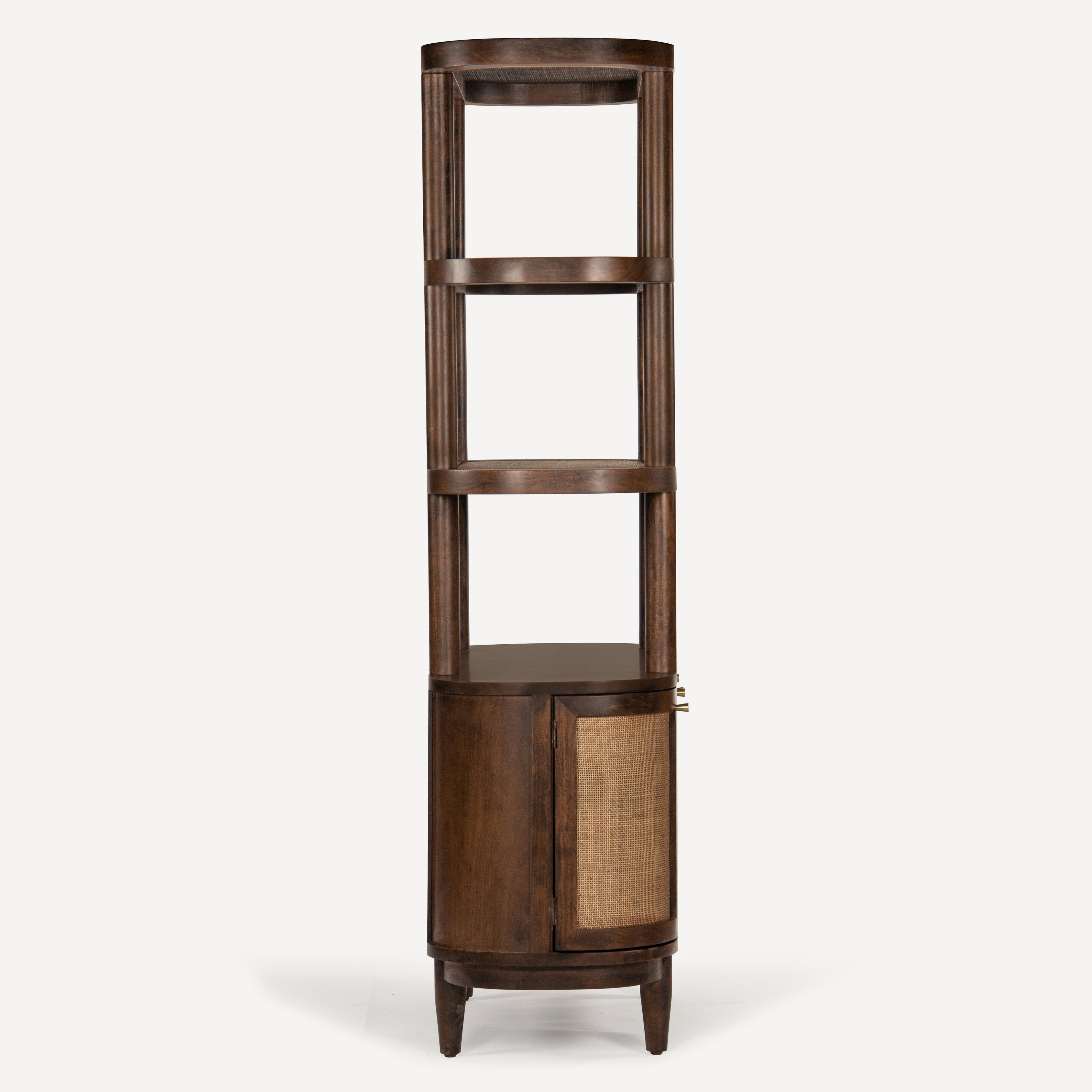 Canggu Cane Solid Wood Shelving
