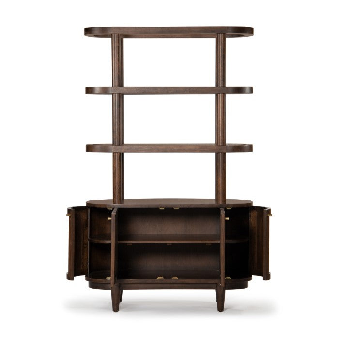 Canggu Cane Solid Wood Shelving