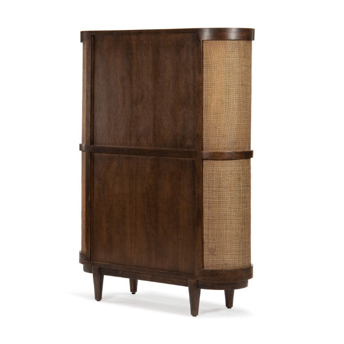 Canggu Cane Solid Wood Cabinet