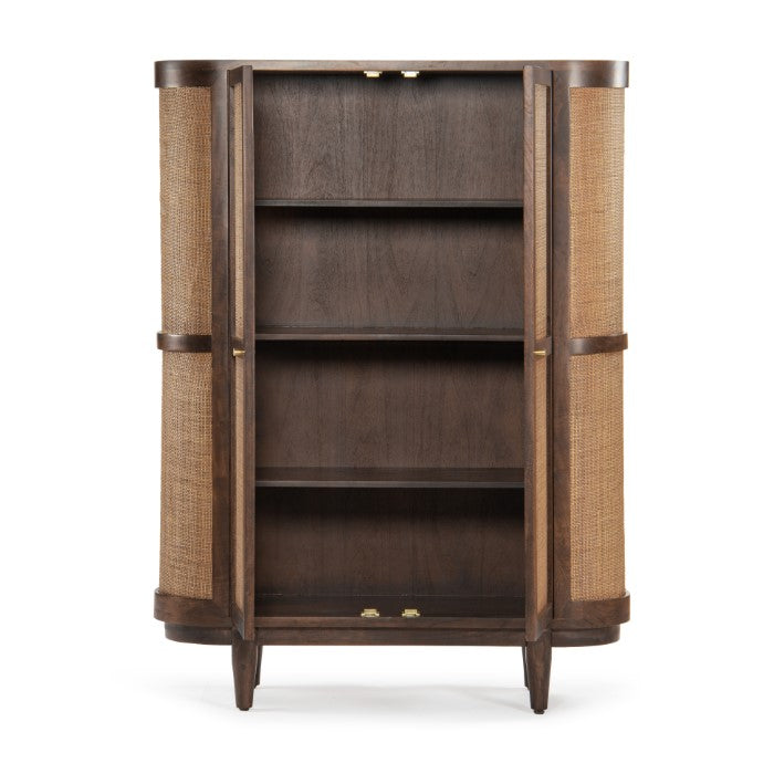 Canggu Cane Solid Wood Cabinet