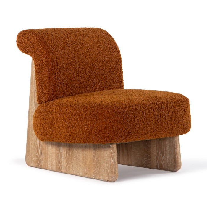 Pronto Upholstered Oak Accent Chair