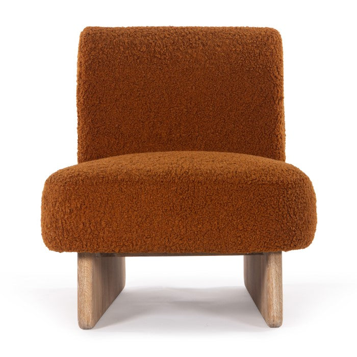 Pronto Upholstered Oak Accent Chair