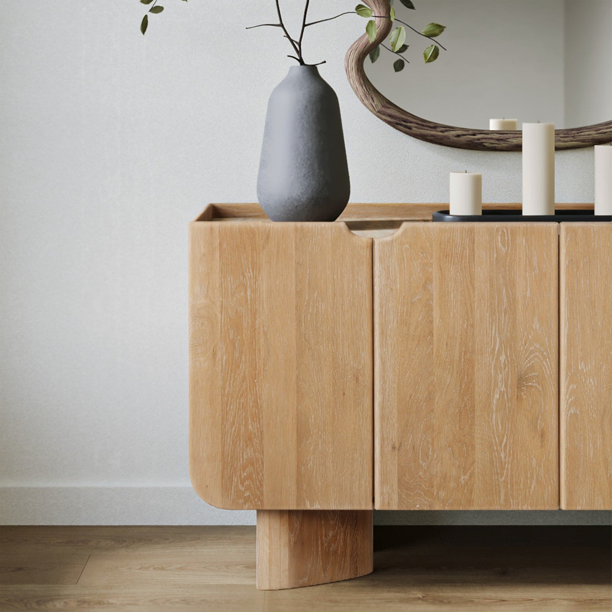 Polaris Travterine Oak Sideboard