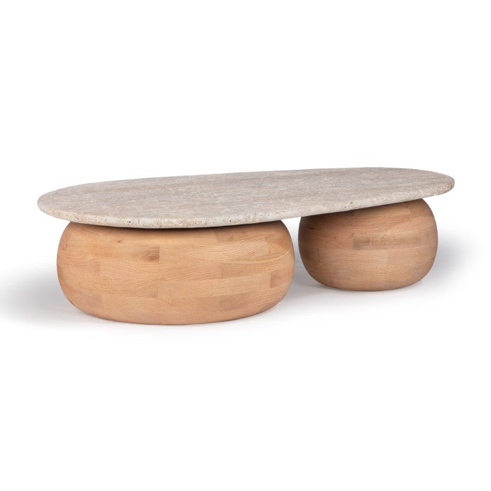 Pondus Travertine Oak Coffee Table