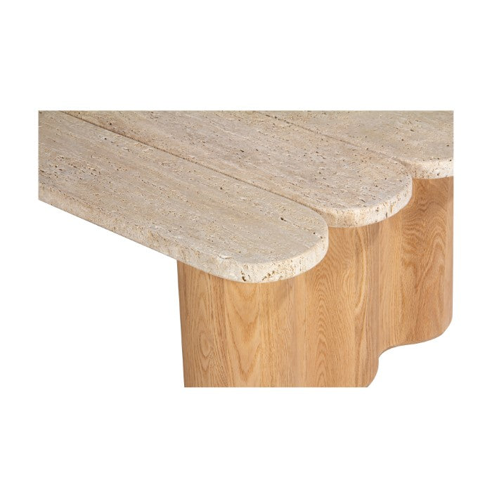 Plank Travertine Oak Coffee Table