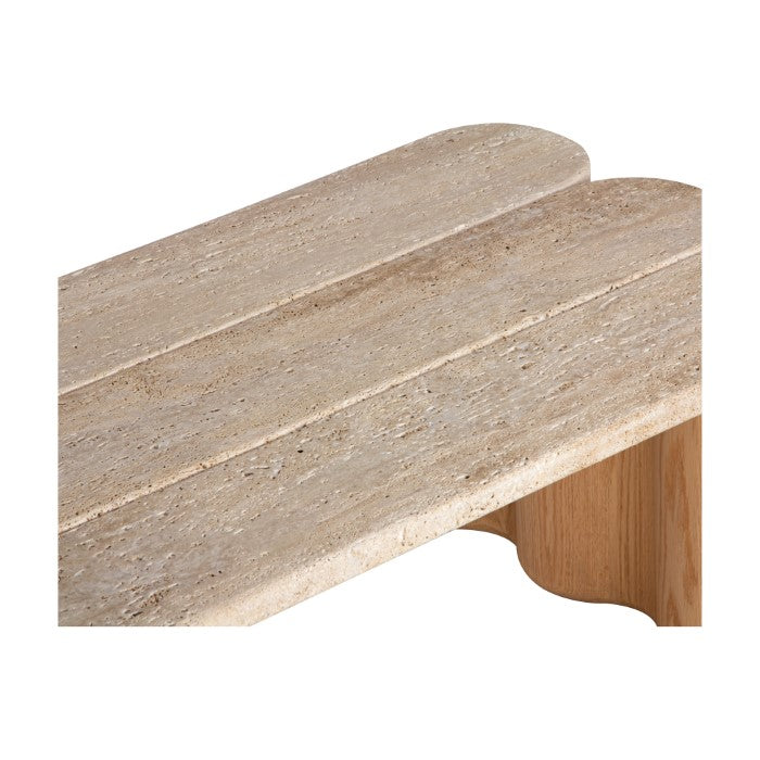 Plank Travertine Oak Coffee Table