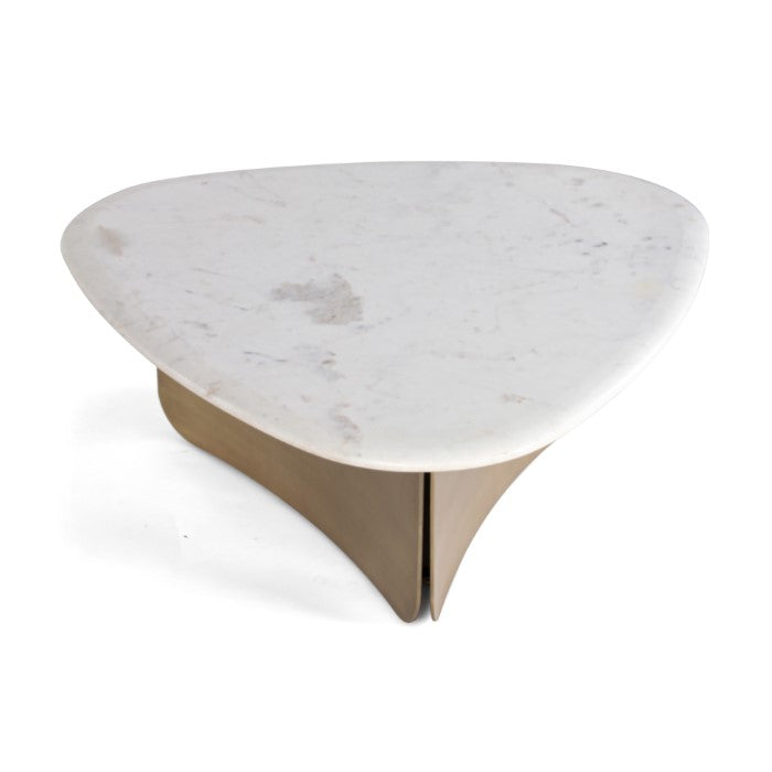 Pablo Marble Antique Brass Coffee Table