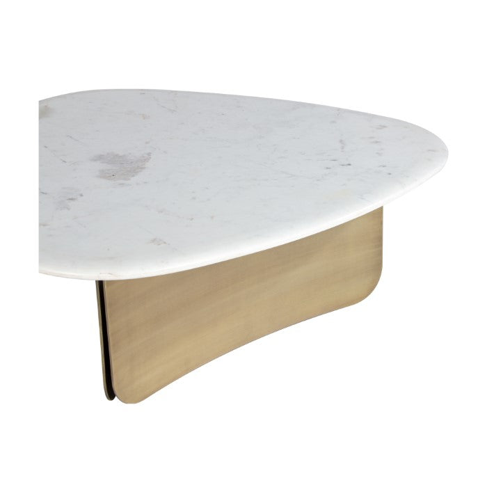 Pablo Marble Antique Brass Coffee Table