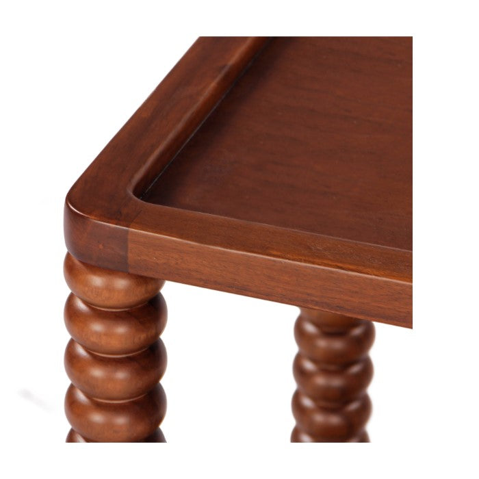 Twist Cane Solid Wood Side Table