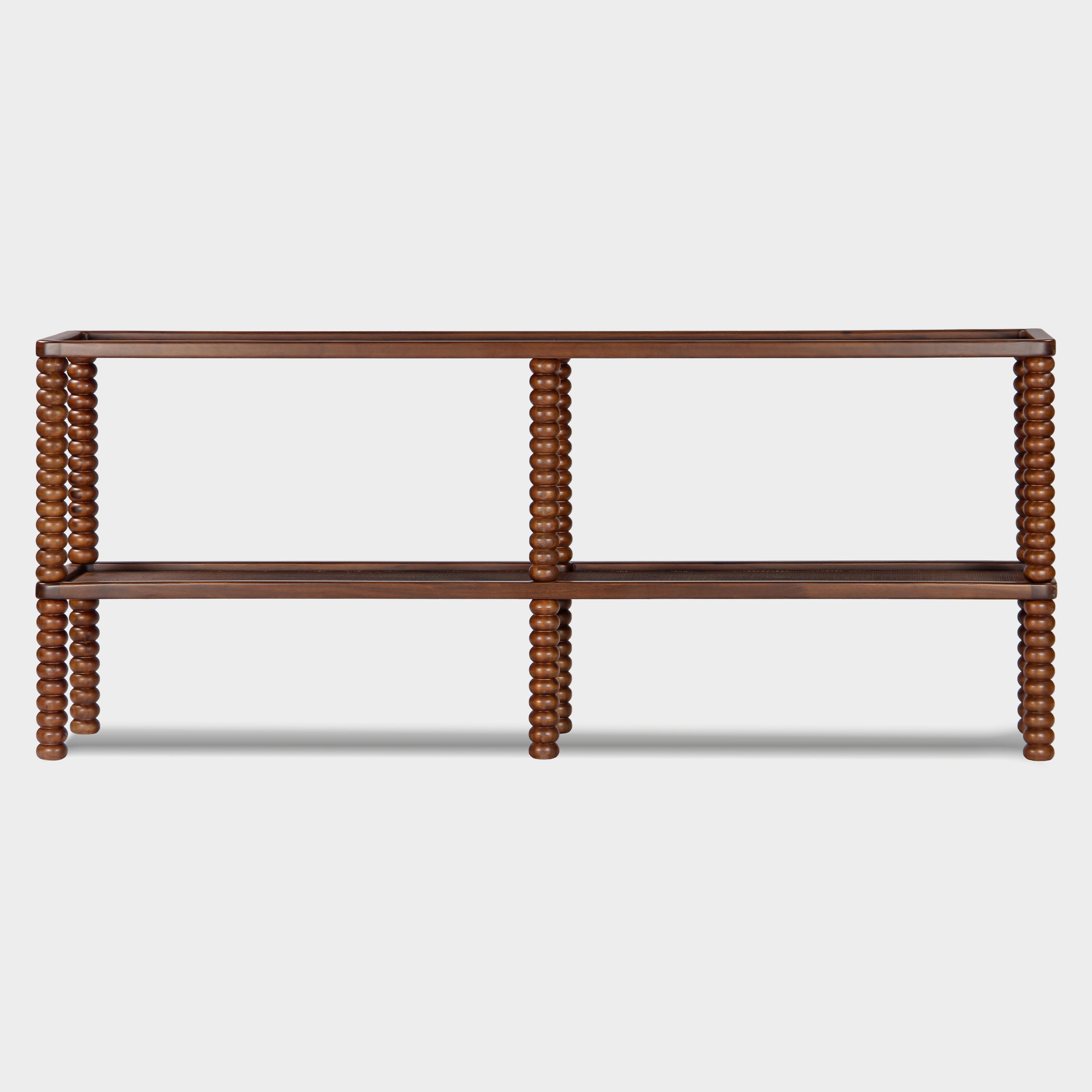 Twist Cane Solid Wood Console Table