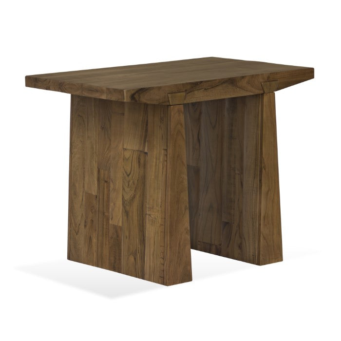 Keystone Reclaimed Wood Side Table - Rustic